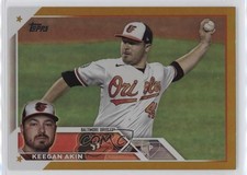 2023 Topps Series 2 Gold Foil Keegan Akin #617 0ge4