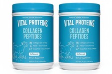 Vital Proteins Collagen Peptides Powder, Unflavored - 24oz (2 Pack), Exp. 3/27