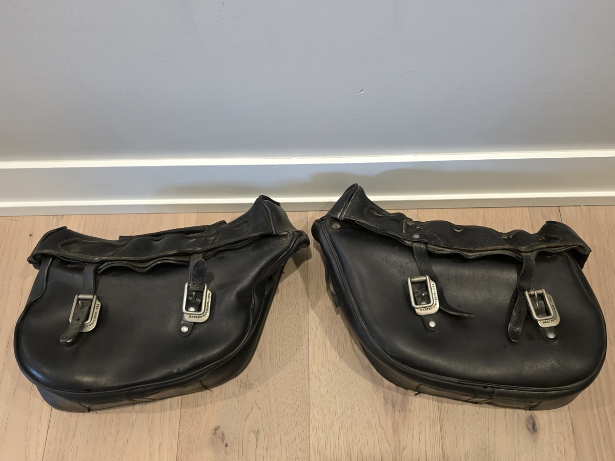 Genuine Harley Davidson Moo Glide Softail Saddlebags Part #s 6002