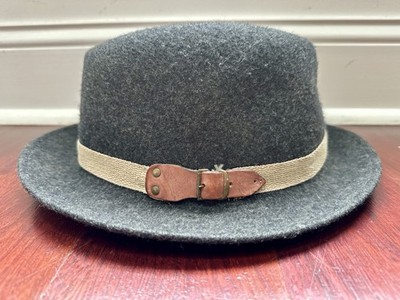 Schuman Sullivan New Haven Connecticut Gray Wool Fedora Hat Made in USA