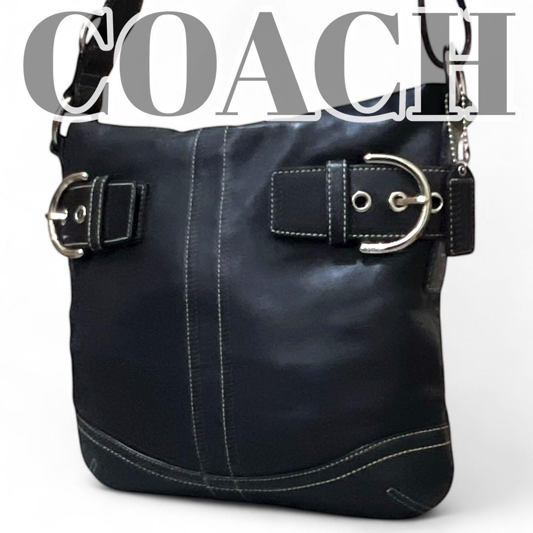 Coach Black Leather Authentic Shoulder Bag G06233443
