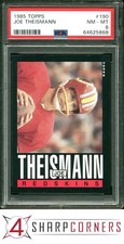 1985 TOPPS #190 JOE THEISMANN REDSKINS PSA 8