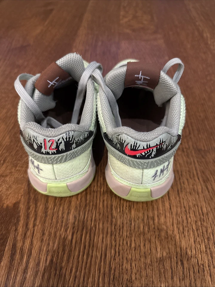 Zapatillas de baloncesto Nike Ja 1 NRG FV6097-300 para niños talla 2,5 Zombie explosión de cal Foto 3 de 4