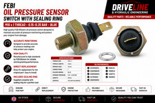 Image of FEBI Oil Pressure Switch Sensor M10x1 0.15-0.35 Bar 021919081C VW Audi Volvo