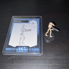 WOTC Star Wars Miniatures TCW Battle Droid 21/40 with Card