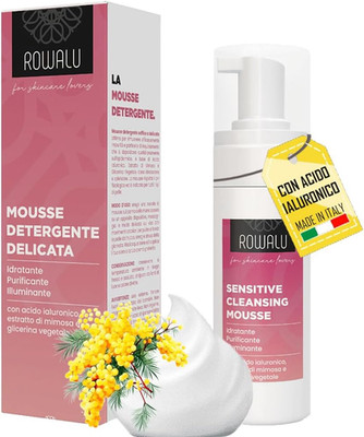 ROWALU Gesichtsreinigungsmousse 150 ml, Gesichts- und Augenstrukturierer empfindliche Haut, gr