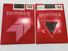 VTG Isotoner Womens Pantyhose Lot of 2 Style 506 Size 2 Mocha Sandalfoot Light