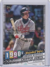 2020 Chipper Jones Topps Decades Best CELEBRATION GOLD SP /100 - CJM Braves