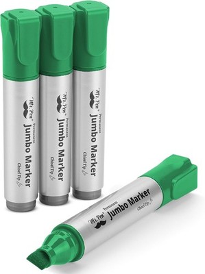 Jumbo Permanent Markers 4 Pack Green Chisel Tip Large Thick Permanent Markers