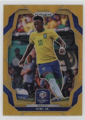 2024 Panini Prizm CONMEBOL Copa America Gold 4/10 Vinicius Junior Vini Jr 1o2