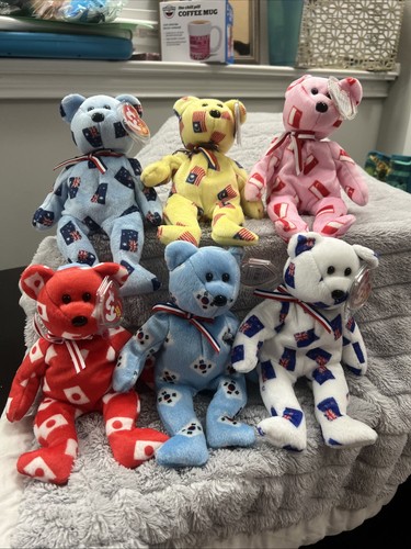 Ty Beanie Babies 2005 Asia Pacific Exclusive - Set of 6 Bears. Mint with Tags!