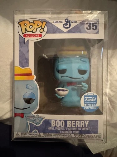 NEW Funko Pop Ad Icons #35 - Cereal Monsters - Boo Berry LIMITED IN PROTECTOR