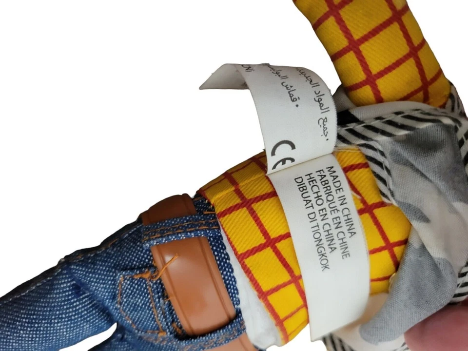 Raro Pixar Sheriff Woody Tirar de Cuerda Muñeca Hablante 15" Dice 12 Frases Toy Story  Foto 4 de 4