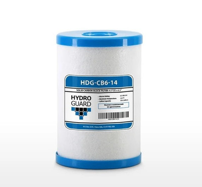 Hydro Guard HDG-CB6-14 CB6 Carbon Block Water Filter Replacement Cartridge
