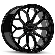 22 Gianelle Wheels Monte Carlo Gloss Black Rims Chevy Mbz Bmw Infinity Lexus