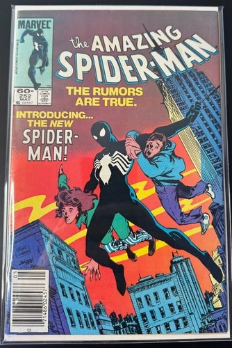 Amazing Spider-Man # 252 (Marvel 1984) Newsstand, VF-, 1st Black Suit, Key Issue