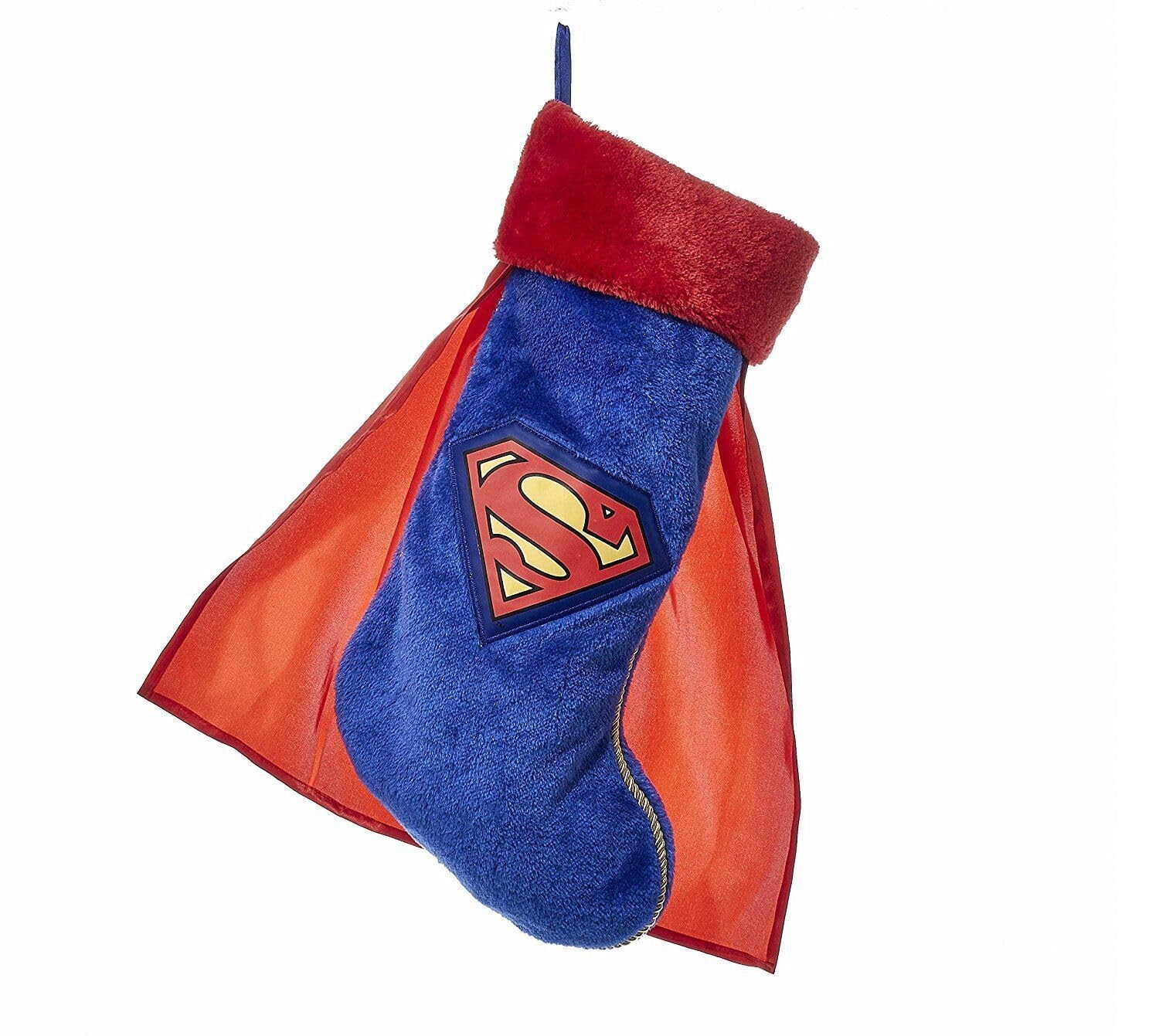DC Comics Superman with Cape Applique 19"" Stocking