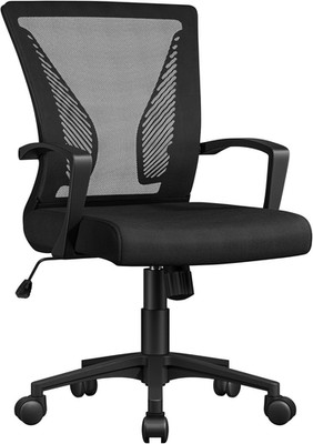 Yaheetech Bürostuhl Ergonomisch, Schreibtischstuhl Mit Netzbespannung, Arbeitsst
