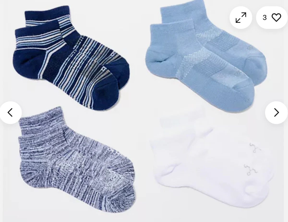 4 Paires Chaussettes De Compression Tommie Copper - Cuivre Nanoglide, Taille M Grises