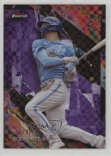 2024 Topps Finest Uncommon Purple Checkerboard Refractor 52/99 Bobby Witt Jr 6e0