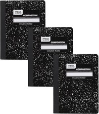 Composition Notebooks College Ruled School Journals Black
