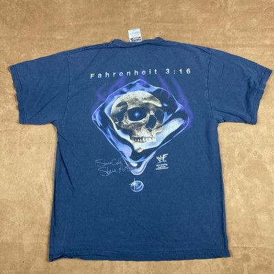 Vintage 90s Stone Cold Steve Austin 3:16 Fahrenheit 1998 T-shirt Sz L