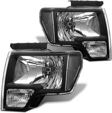 For 2009-2014 Ford F150 Halogen Headlight W/O Bulbs