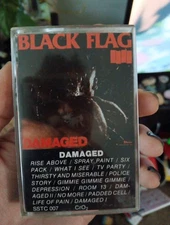 Black Flag Damaged Cassette Tape