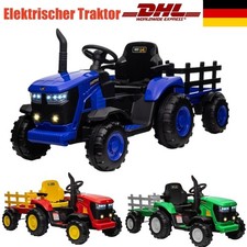 Elektrischer Traktor AnhäNger 12V Kinder Aufsitztraktor Mit Scheinwerfer Music