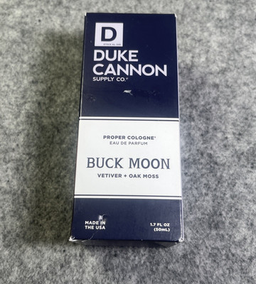 Duke Cannon Buck Moon Proper Cologne 1.7 Fl Oz  Eau de Parfum for Men USA Made