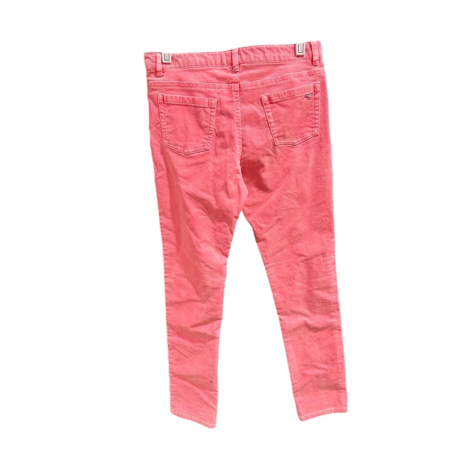 Pantalones Vineyard Vines Rosa Pana Bolsillos Ajustados Tobillo 98% Algodón Talla 14 Adolescente Foto 2 de 4