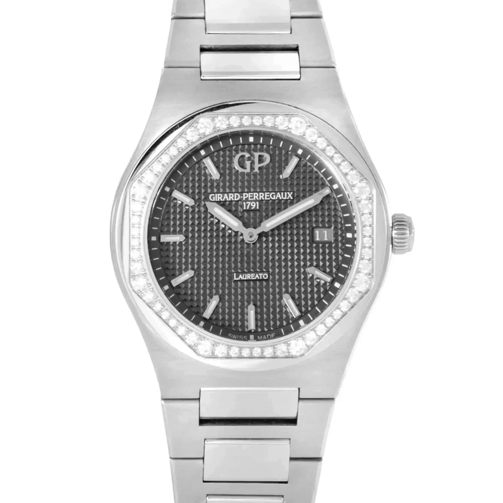Girard Perregaux — Girard-Perregaux Laureato Slate Grey Dial 34mm Steel