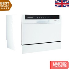Image of Whisper-Quiet Mini Dishwasher with Touch Panel - 6.5L Capacity & 7 Wash Settings