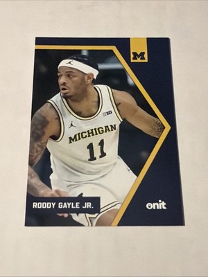 2026 ONIT Michigan Wolverines BASKETBALL card RODDY GAYLE JR variation