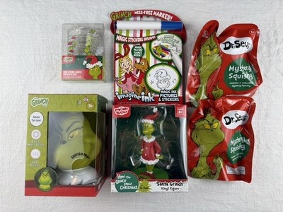 How The Grinch Stole Christmas Vinyl Figure, Grinch Lights & Mystery Squishy Lot