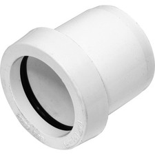 Push Fit Waste Pipe Reducer White Plastic 40mm x 32mm