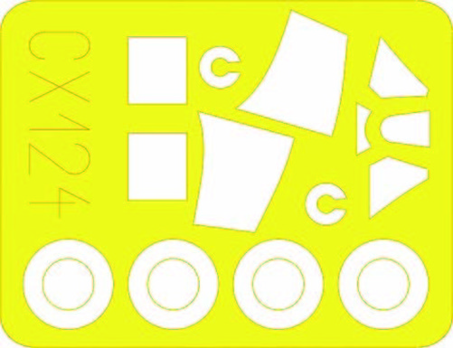 Eduard Accessories Cx124 - 1:72 Spitfire Mk.V for Revell Kit - Masking