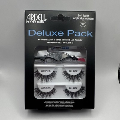 Ardell Deluxe Pack Wispies Black Strip Eyelashes Cruelty-Free Reusable