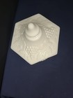 Vintage Imperial Grapes Leaves Milk Glass  Compote Candy Dish Lid — photo 5
