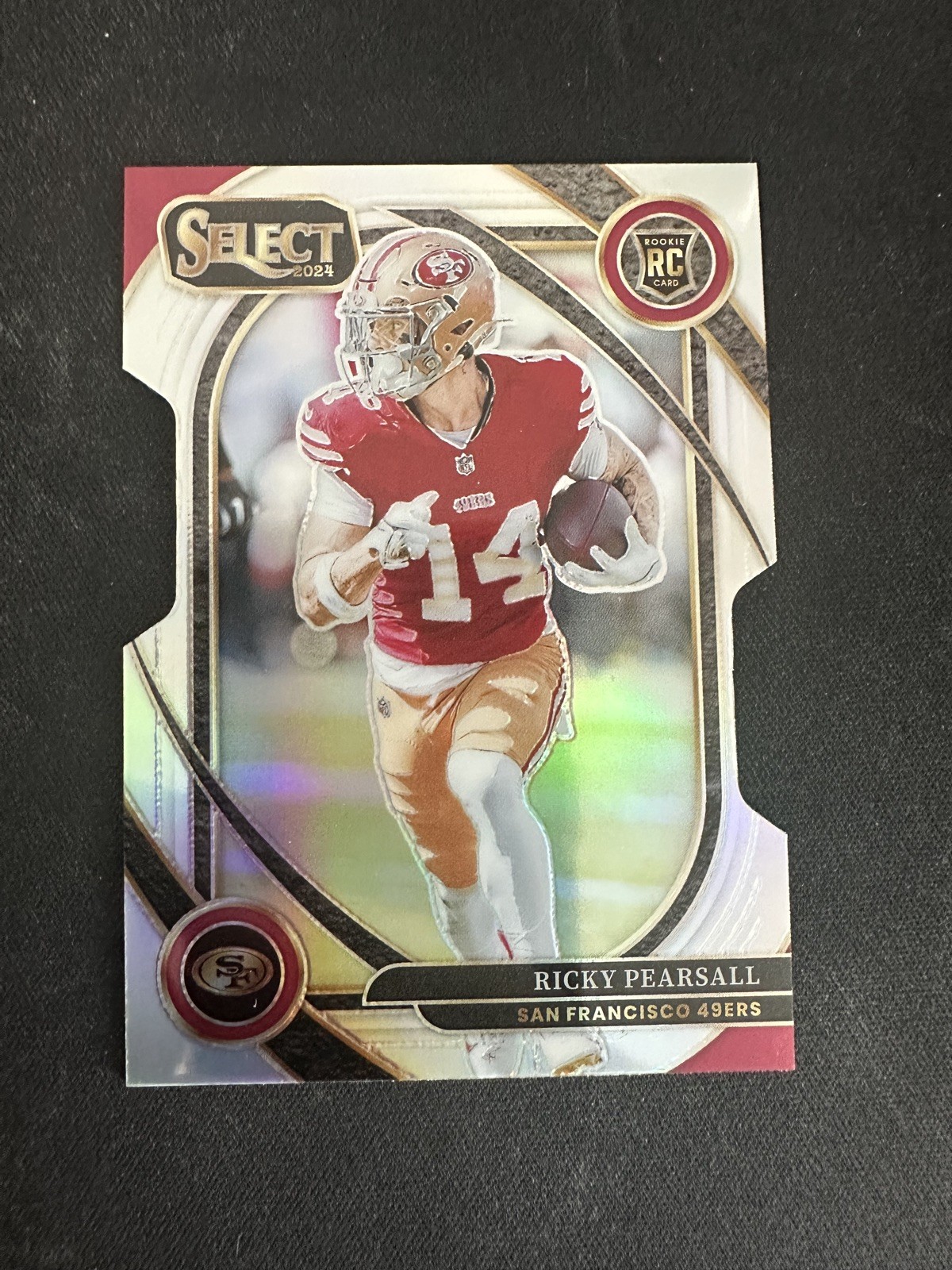 2024 Panini Select - Club Level Ricky Pearsall #285 Silver Prizm Die-Cut (RC)