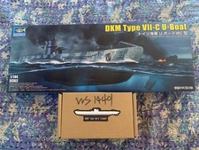 Trombettiere 1:144 tedesco VIIC U-Boat kit modellino plastica e aggiornamento studio bunker
