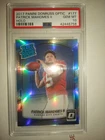 2017 Panini Donruss Optic Patrick Mahomes II Holo RC Rated Rookie #177 PSA 10