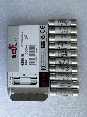 #ad DF Electric Fuse 420001 1A 2A 4A 6A 8A 10A 12A 16A 20A 25A 32A 500V Pack of 10 $106.00