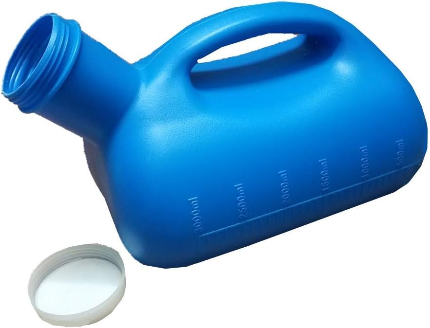 3000ML Large Male Urinal Portable Mens Potty Pee Bottle Collector Travel Toilet