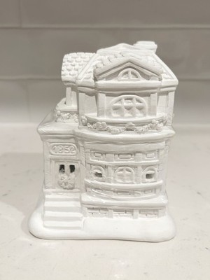 ArtMinds Town House Ready To Paint Plaster Christmas Village