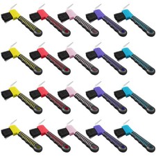 20 Pieces Horse Hoof Pick Brush with Soft Rubber Handle Portable Hoof Pick wi...