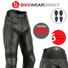 Pantalons noirs en résistant à l'eau pour motocyclette