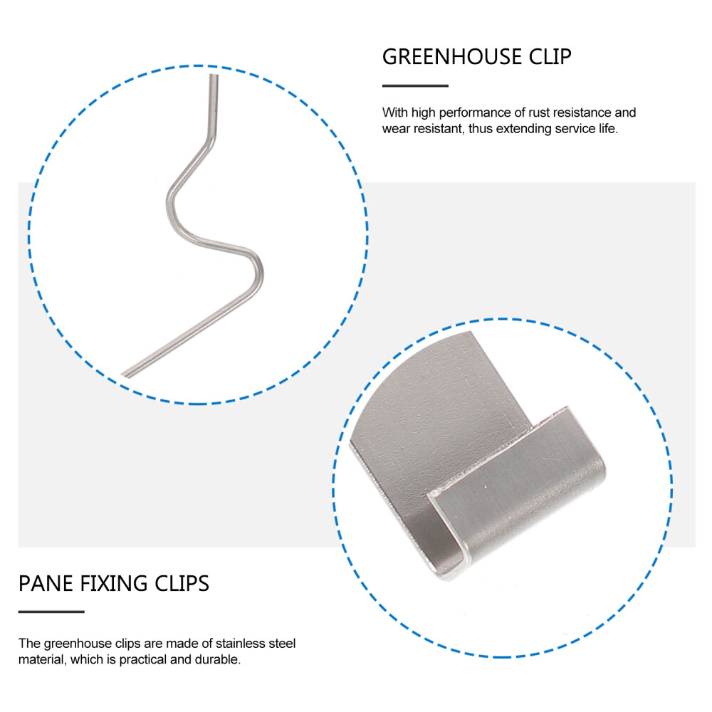 Greenhouse Panel Clips 100pcs Stainless Steel Fixing ClampsSC eBay