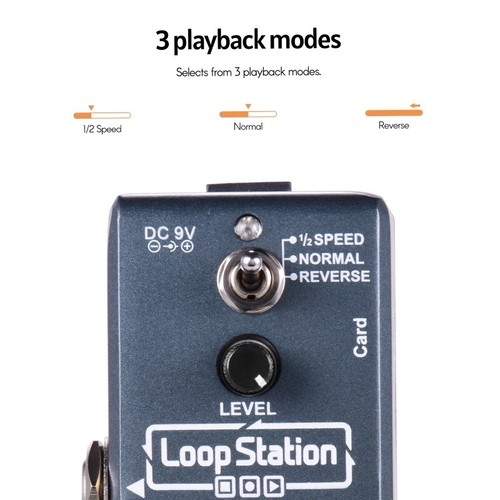 Ammoon Nano Loop Electric Guitar Effect Pedal Looper Grey eBay