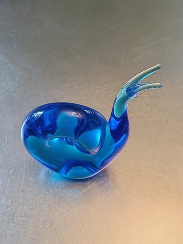 Vintage Rare FM Ronneby Sweden Blue Snail, EUC - Picture 9 of 18